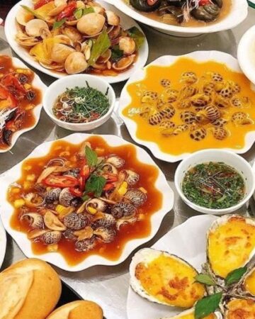 Seafood in Halong Bay